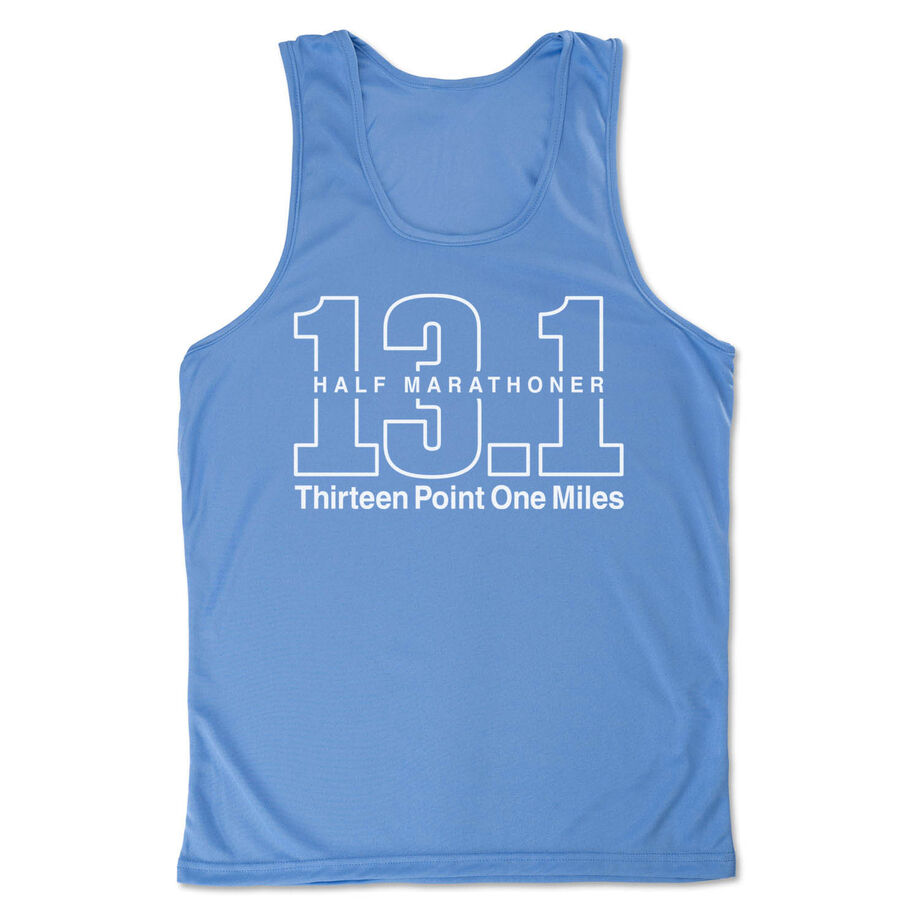 Men's Running Performance Tank Top - Half Marathoner 13.1 Miles