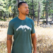 Running Short Sleeve T-Shirt - Trail Runner in the Mountains (Male)