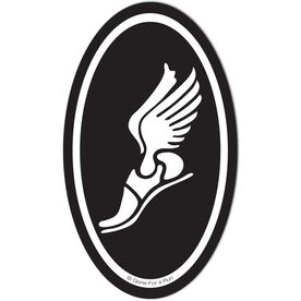 Winged Foot Decal (Black/White)