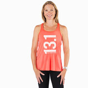 Flowy Racerback Tank Top - 13.1 Half Marathon Vertical