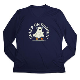 Women's Long Sleeve Tech Tee - Creep On Runnin'