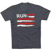 Running Short Sleeve T-Shirt - Run For The Red White and Blue