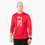 Men's Running Long Sleeve Tech Tee - New York City 26.2 Vertical