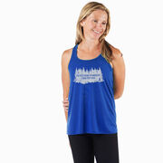 Flowy Racerback Tank Top - Into the Forest I Must Go Running