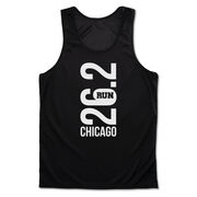 Men's Running Performance Tank Top - Chicago 26.2 Vertical