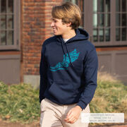 Cross Country Hooded Sweatshirt - Winged Foot Inspirational Words