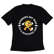 Women's Short Sleeve Tech Tee - Running My Way to a Beautiful Day