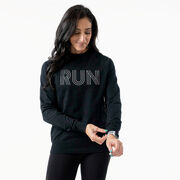 Running Raglan Crew Neck Pullover - Run Lines