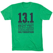 Running Short Sleeve T-Shirt - 13.1 Math Miles