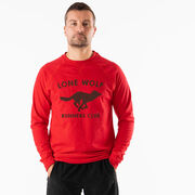 Running Raglan Crew Neck Pullover - Run Club Lone Wolf