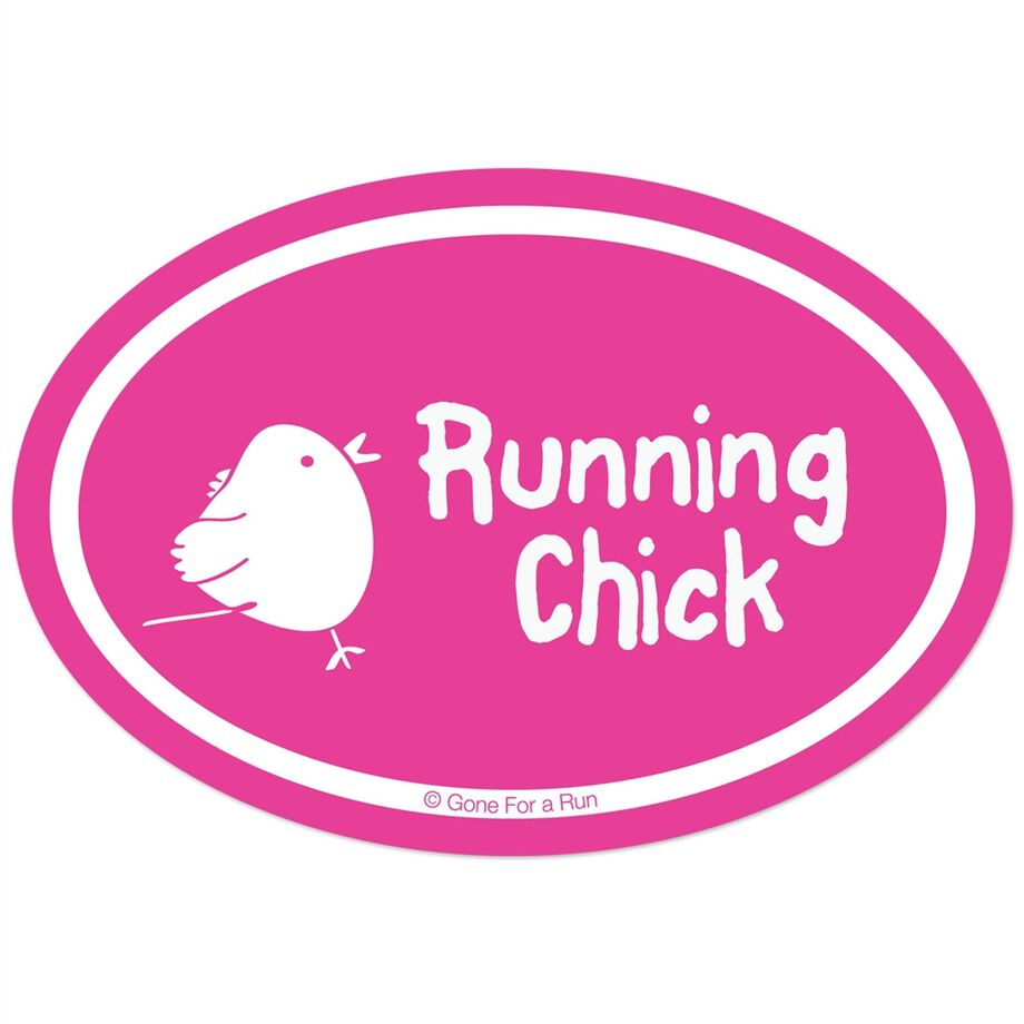 Running Chick Decal (Pink)