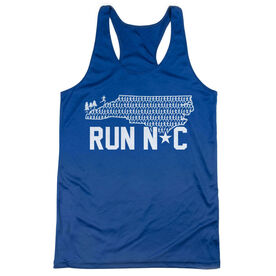 Women's Racerback Performance Tank Top - Run North Carolina