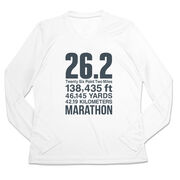 Women's Long Sleeve Tech Tee - 26.2 Math Miles