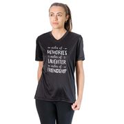 Women's Short Sleeve Tech Tee - Miles of Friendship Mantra