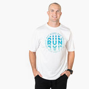 Men's Running Short Sleeve Performance Tee - Eat Sleep Run Repeat