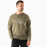 Running Raglan Crew Neck Pullover - Run Shoe