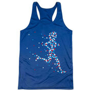 Women's Racerback Performance Tank Top - Patriotic Runner Girl