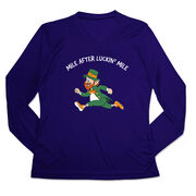 Women's Long Sleeve Tech Tee - Mile After Luckin Mile