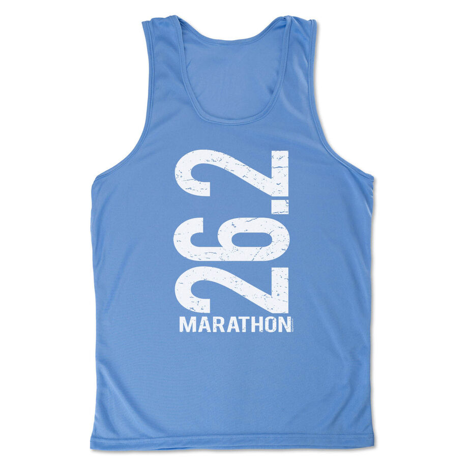 Men's Running Performance Tank Top - 26.2 Marathon Vertical
