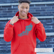 Cross Country Hooded Sweatshirt - Winged Foot Inspirational Words