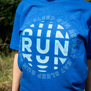 Running Short Sleeve T-Shirt - Eat Sleep Run Repeat