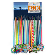 Running Large Hooked on Medals and Bib Hanger - Triathlon