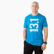 Running Short Sleeve T-Shirt - 13.1 Half Marathon Vertical 