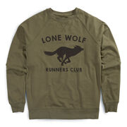 Running Raglan Crew Neck Pullover - Run Club Lone Wolf