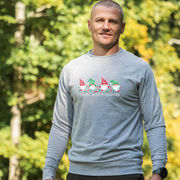 Running Raglan Crew Neck Pullover - Runnin' With My Gnomies