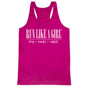 Women's Racerback Performance Tank Top - Run Like A Girl®