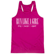 Women's Racerback Performance Tank Top - Run Like A Girl&#174;