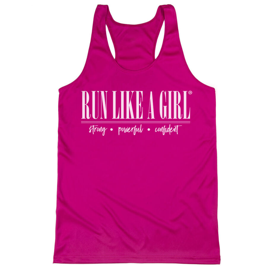 Women's Racerback Performance Tank Top - Run Like A Girl®