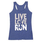 Women's Everyday Tank Top - Live Love Run Silhouette