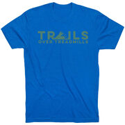 Running Short Sleeve T-Shirt - Trails Over Treadmills