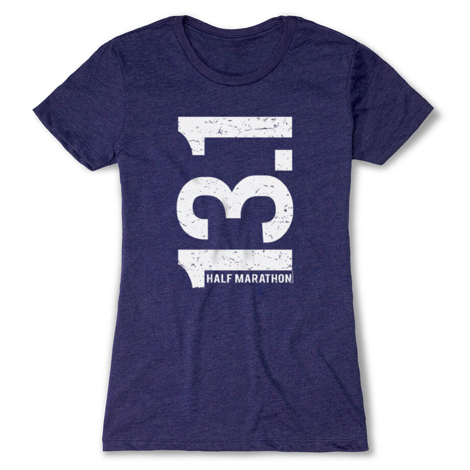 Women's Everyday Runners Tee 13.1 Half Marathon Vertical