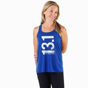 Flowy Racerback Tank Top - 13.1 Half Marathon Vertical