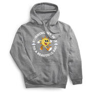 Statement Fleece Hoodie - Running My Way to a Beautiful Day