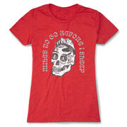 Women's Everyday Runners Tee - Miles To Go Before I Sleep - Skull