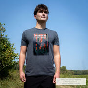 Running Short Sleeve T-Shirt - Outrun the Mothman