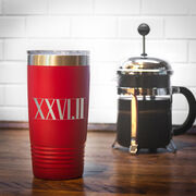 Running 20 oz. Double Insulated Tumbler - 26.2 Roman Numerals