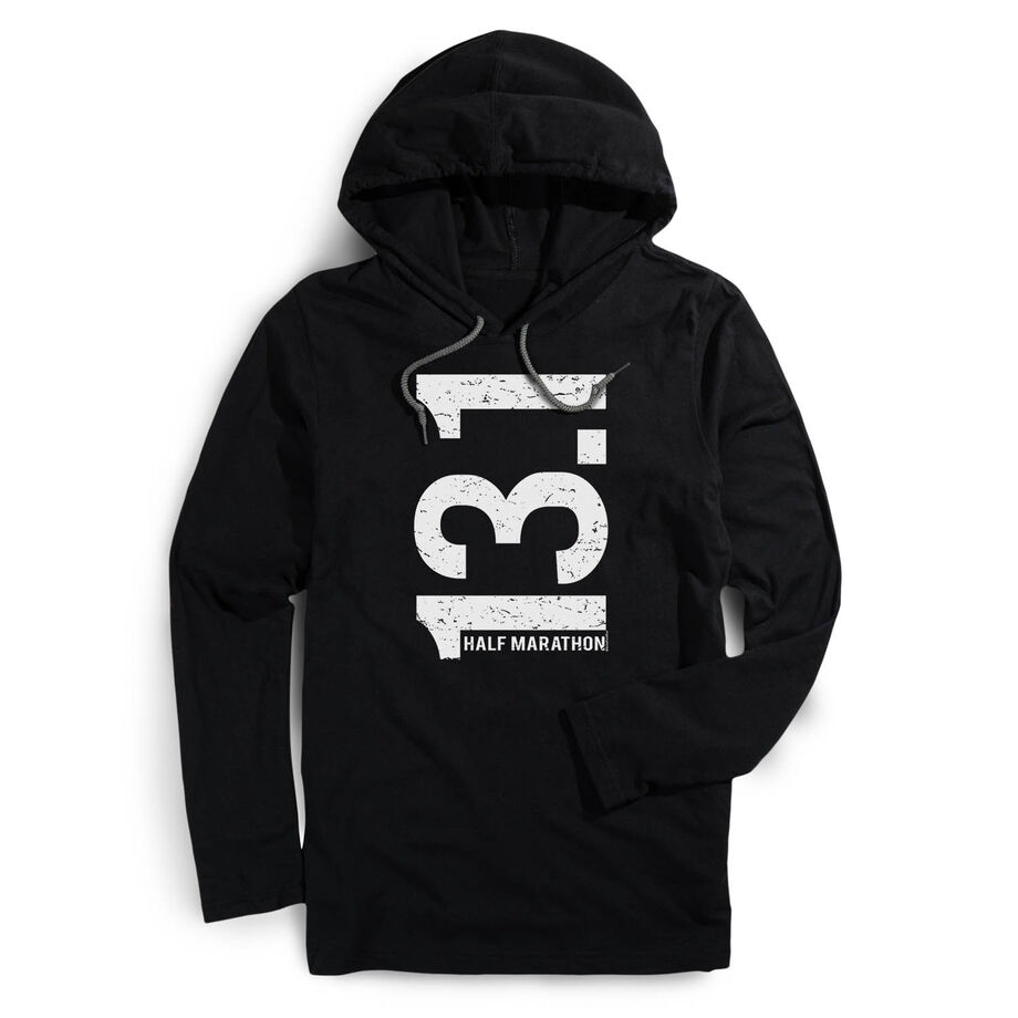 Running Lightweight Hoodie - 13.1 Half Marathon Vertical