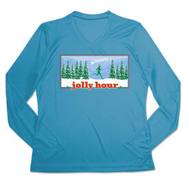 Women's Long Sleeve Tech Tee - Jolly Hour