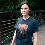 Running Short Sleeve T-Shirt - Outrun the Mothman