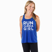 Flowy Racerback Tank Top - Run Like A Girl® Road