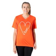 Women's Short Sleeve Tech Tee - Run With Love