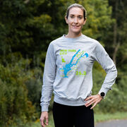 Running Raglan Crew Neck Pullover - New York City Route