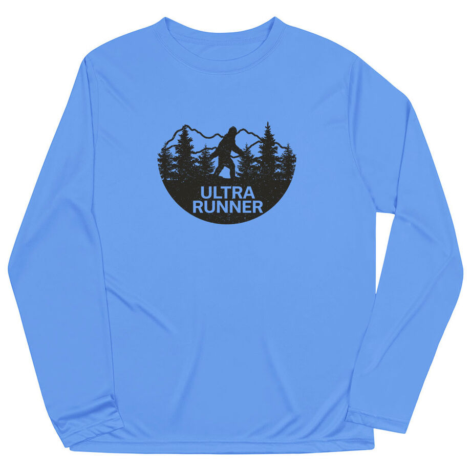 Men's Running Long Sleeve Performance Tee - Ultra Runner Bigfoot