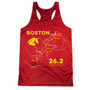 Women's Racerback Performance Tank Top - Boston Route