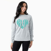 Running Raglan Crew Neck Pullover - Love The Run