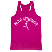 Women's Racerback Performance Tank Top - Marathoner Girl